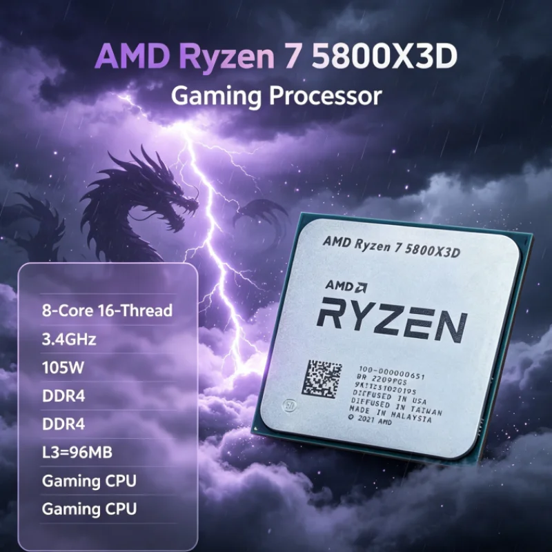 Amd Cpu Ryzen 7 - Processore AMD R7 5800X3D 96 MB